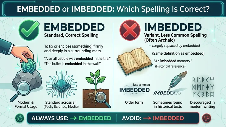 Embedded or Imbedded