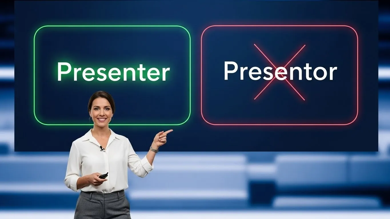 Presenter or Presentor