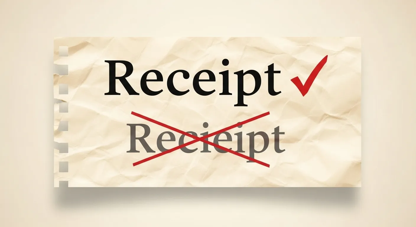 Reciept or Receipt