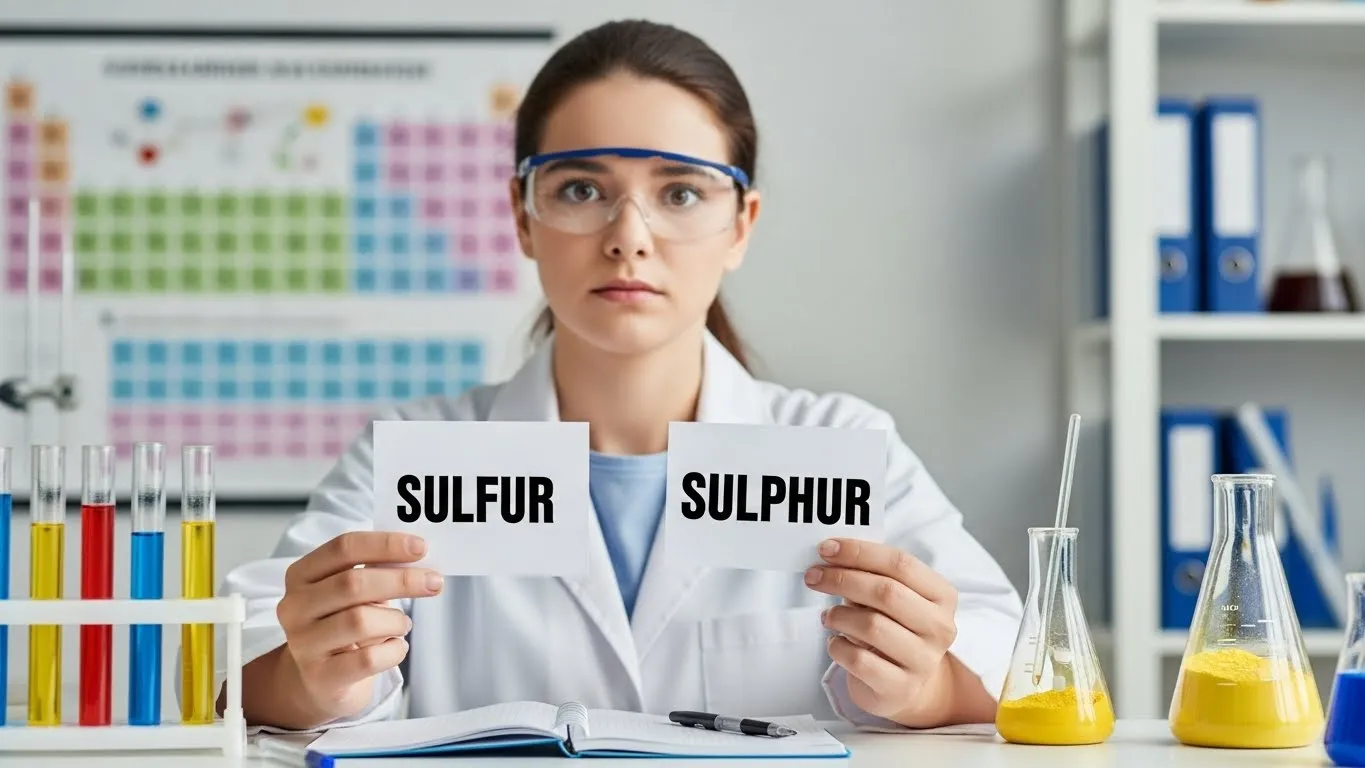 Sulfur or Sulphur