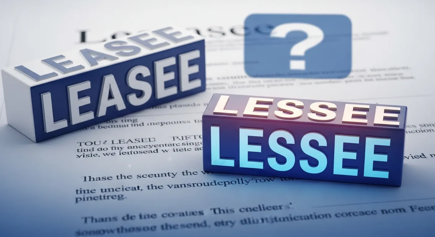 Leasee or Lessee