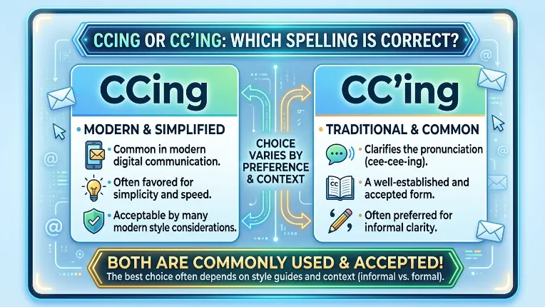 CCing or CC’ing
