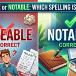 Noteable or Notable