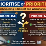 Prioritise or Prioritize