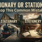 Stationary or Stationery