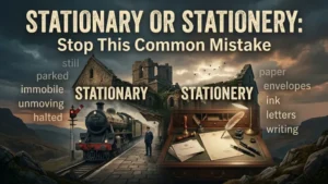 Stationary or Stationery