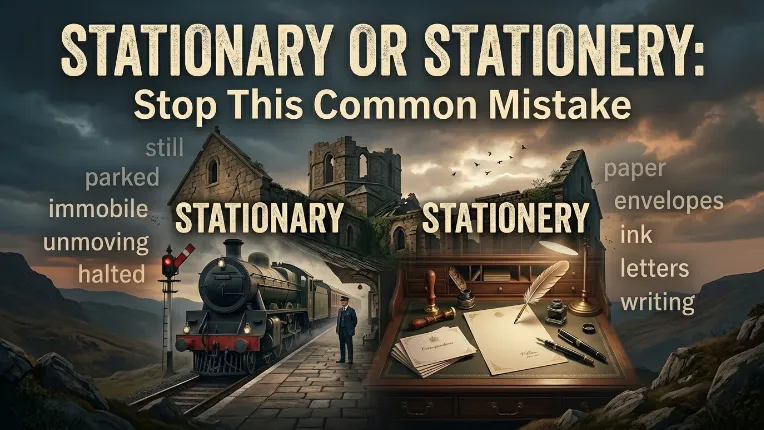 Stationary or Stationery